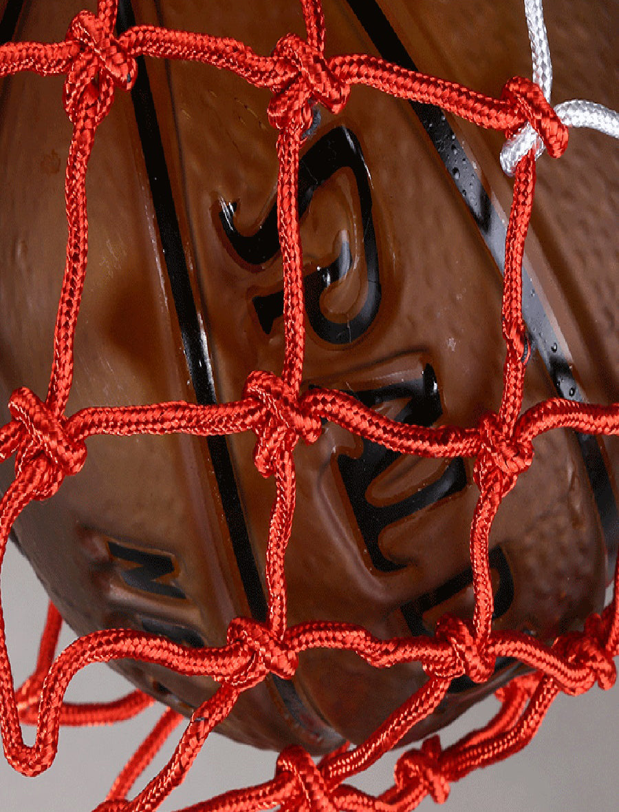 Creative Glass Basketball Shaped Suspended Light with Nets Single Light Decorative Arts Hanging Light for Bar