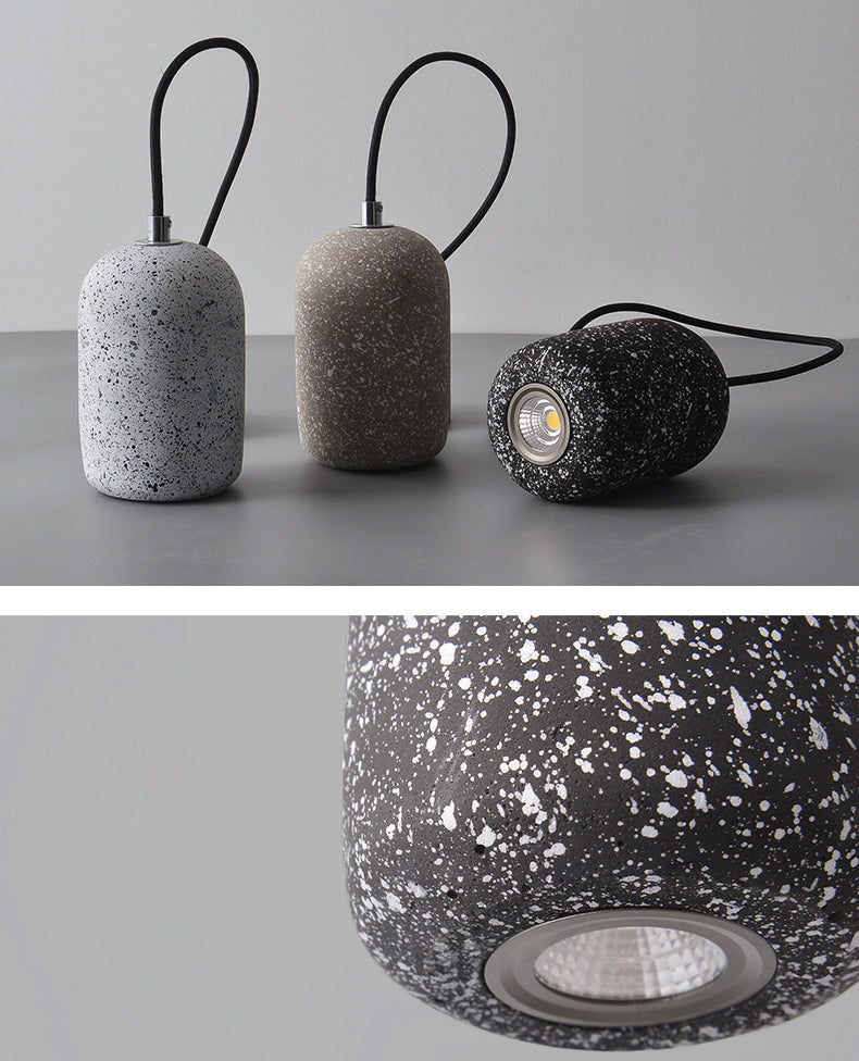 Terrazzo Cylindrical LED MINI LICHING PENDANT MODER