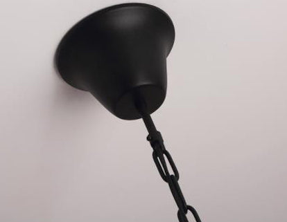Resin Imitation Jade Shade Pumpkin Hanging Light Black Aluminum Frame Corridor Aisle Lighting Pendant with 23.5" Adjustable Chain