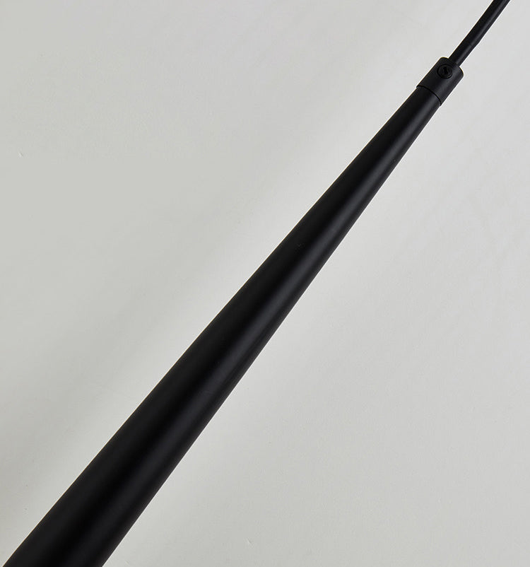 Contemporary Minimalism Style LED Hanging Light Height 24.8" Tapered Aluminum Suspension Lamp for Kitchen Bar