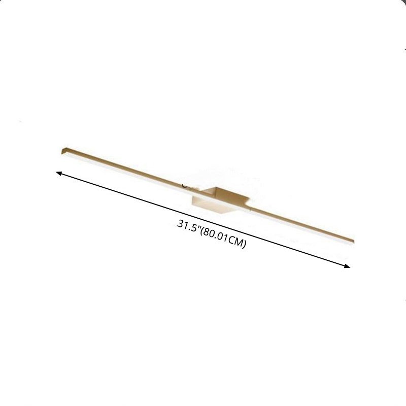 LED Linear Vanity Mirror Lights Modern Style Metal Vanity Sconce pour salle de bain