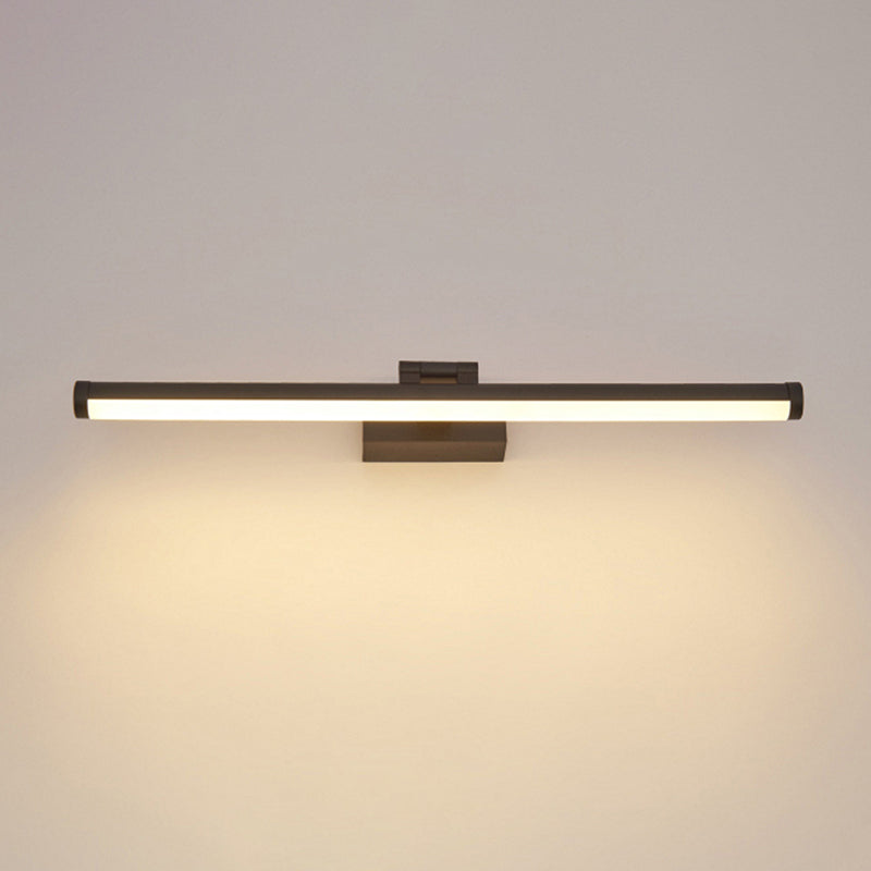 Nordic Style Single Vanity Light LED Metal Wall Mounted Mirror Front Lamp in Acrylic Shade