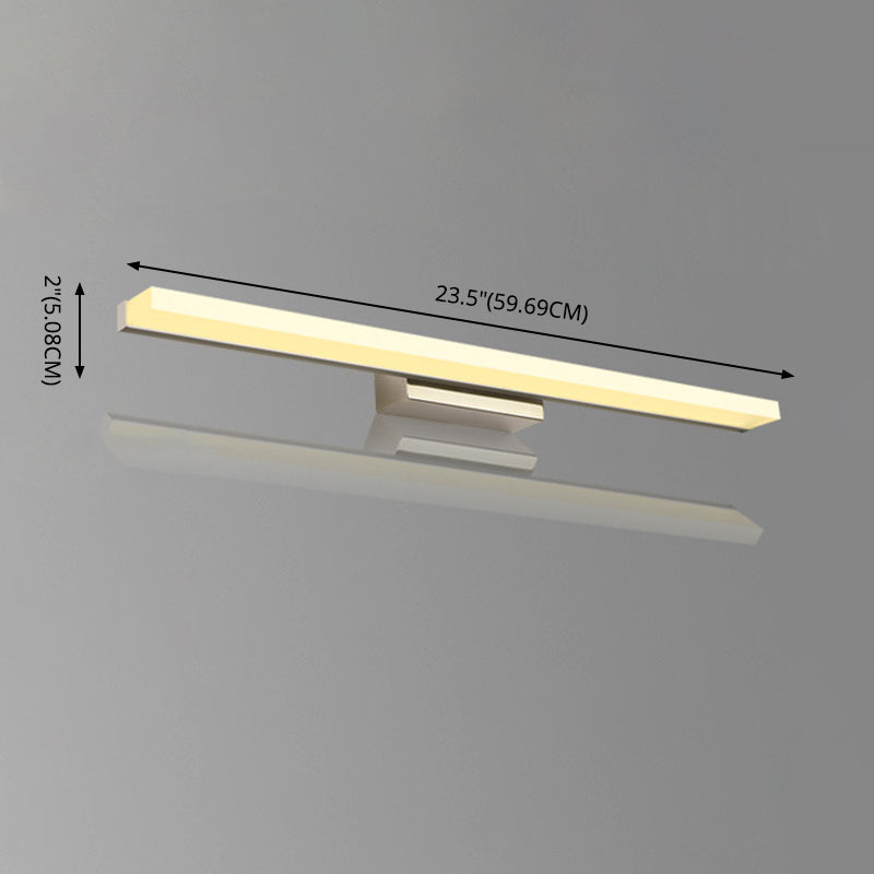 Rectangle LED Bathroom Wall Sconce Simple Waterproof Vanity Light for Dressing Table