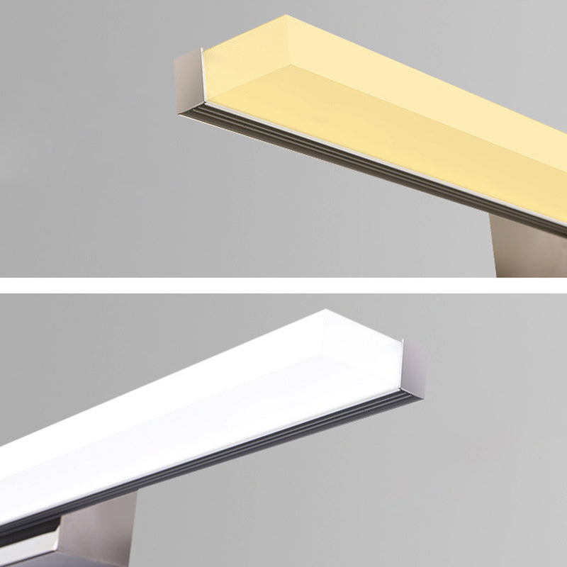 Rectangle LED Bathroom Wall Sconce Simple Waterproof Vanity Light for Dressing Table