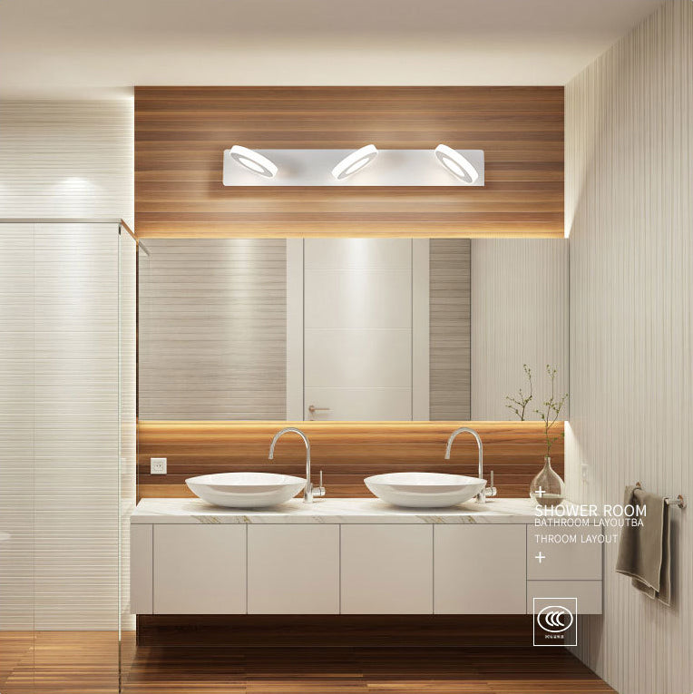 Forma a forma di cerchio Light Freeture Vanity Style Modern Vanity Mirror Light per il bagno