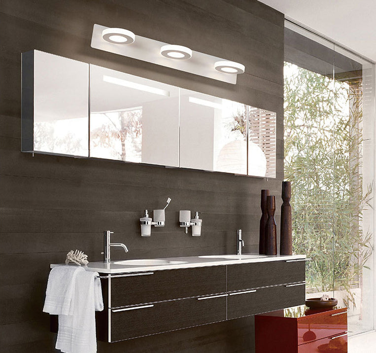 Forma a forma di cerchio Light Freeture Vanity Style Modern Vanity Mirror Light per il bagno