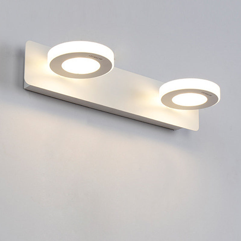 Moderne mode -ijdelheid verlichtingsarmatuur verstelbare hoofdliggers van kop LED -wandverlichtingsideeën voor badkamer