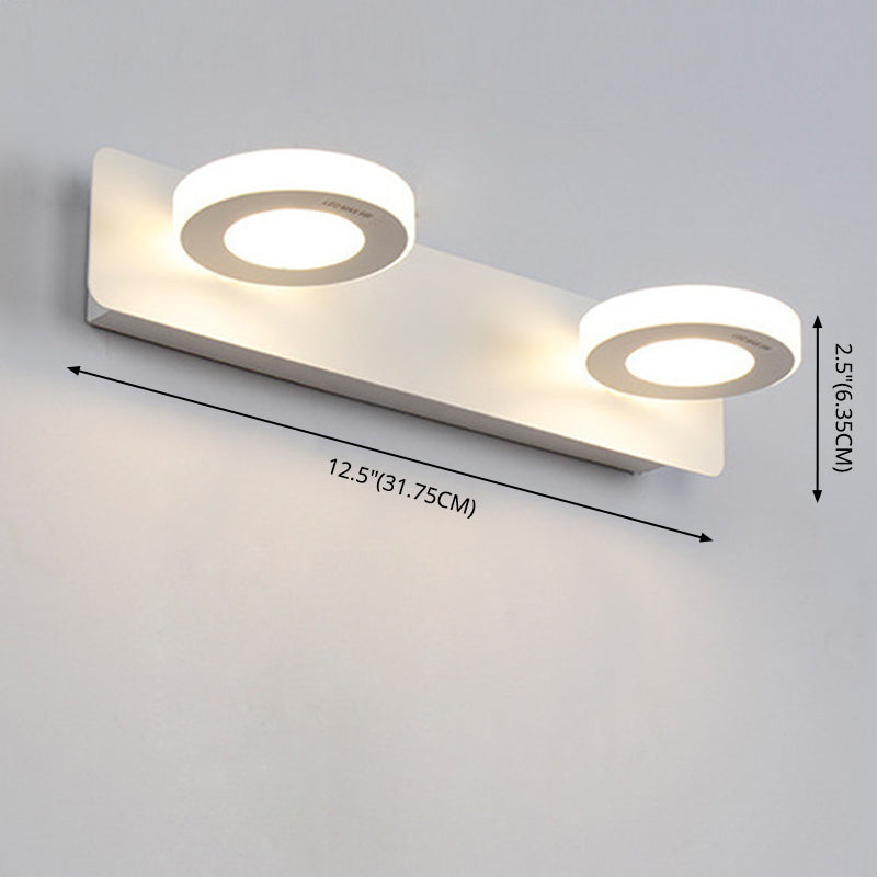 Moderne mode -ijdelheid verlichtingsarmatuur verstelbare hoofdliggers van kop LED -wandverlichtingsideeën voor badkamer