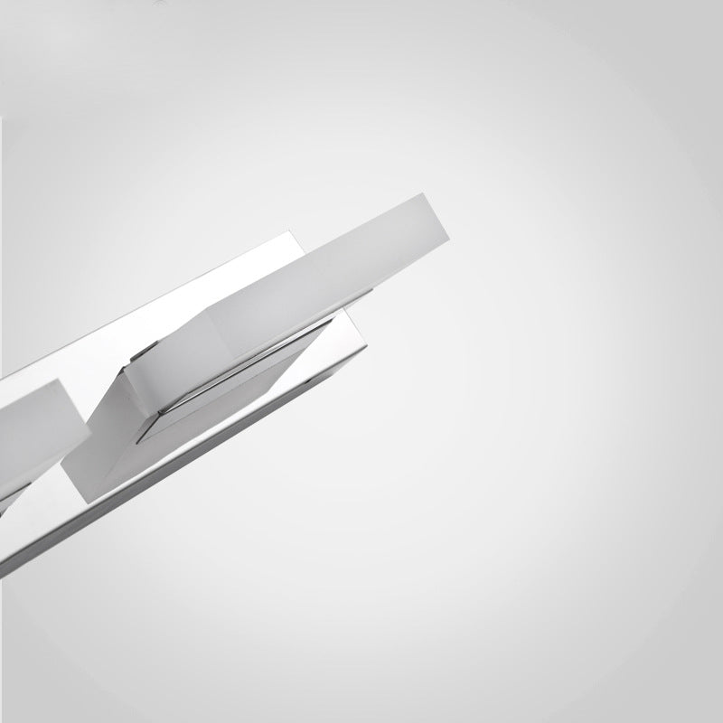 Stainless Steel Vanity Light Fixture LED Square Bathroom Vanity Lamp for Makeup