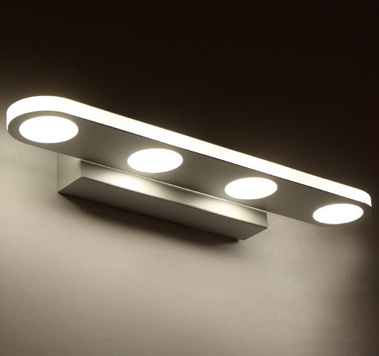 Miroir de vanité moderne nordique Lumière ovale de forme de salle de bain Vanité Lumière au-dessus du miroir