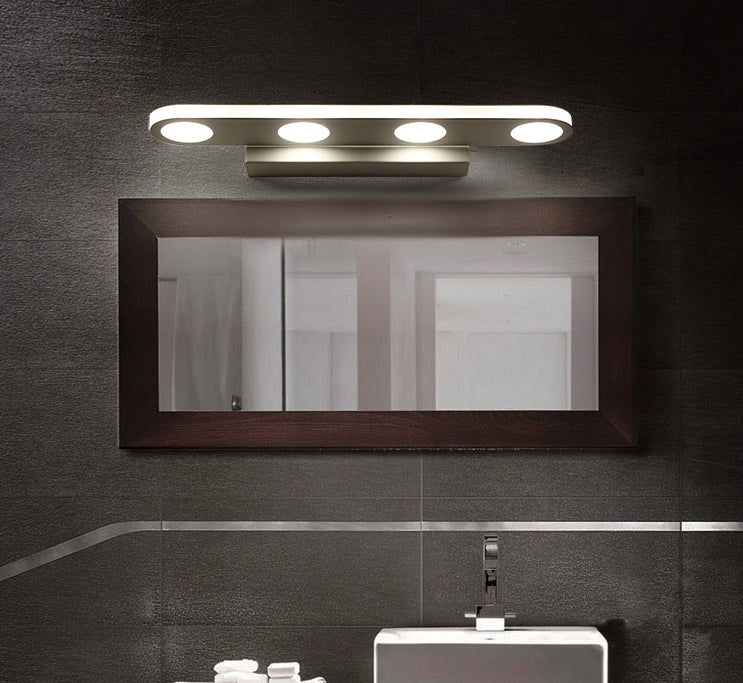 Miroir de vanité moderne nordique Lumière ovale de forme de salle de bain Vanité Lumière au-dessus du miroir