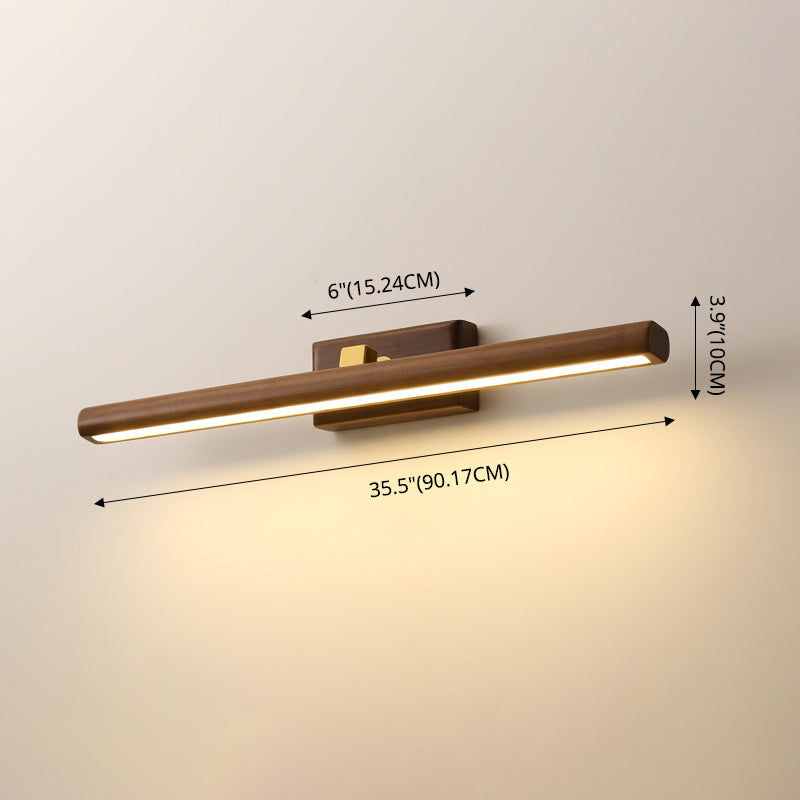 Stile minimalista Vanity Light Bar Walnut LED Vanity Mirror Lights per tavolo da toeletta