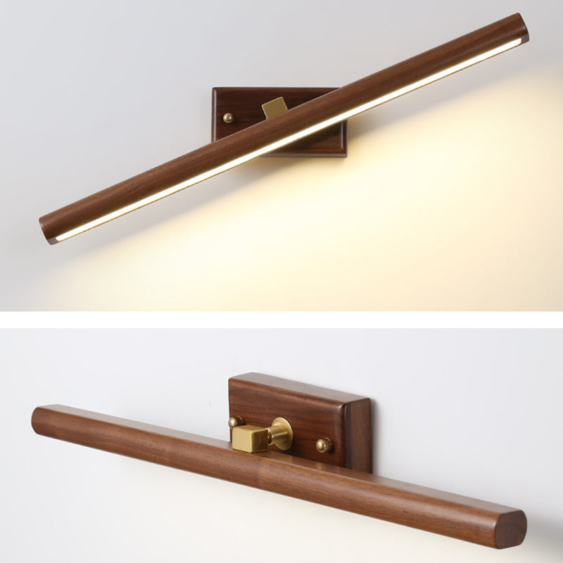 Stile minimalista Vanity Light Bar Walnut LED Vanity Mirror Lights per tavolo da toeletta