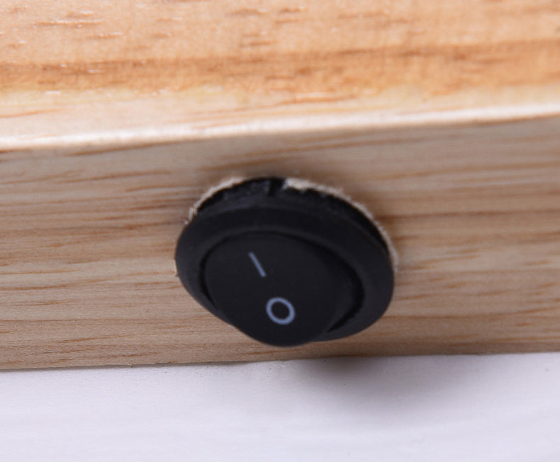 Dressing Table Decoration Vanity Wall Light Wooden LED Vanity Light Bar for Bathroom