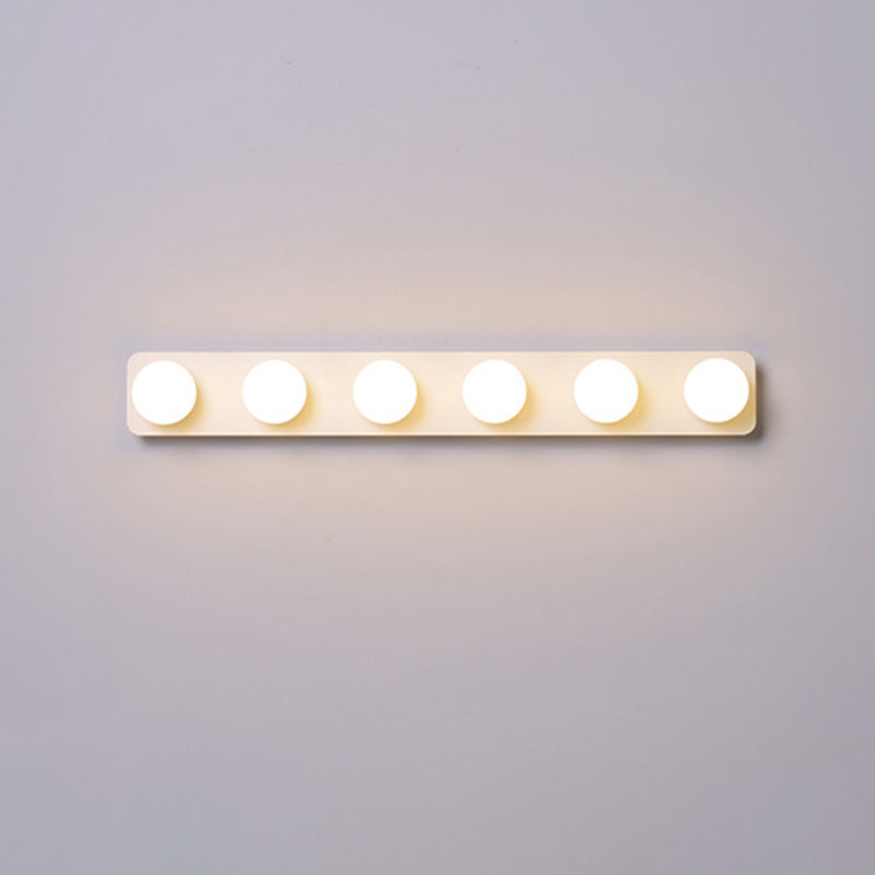 Moderne eenvoudige ijdelheid Mirror Licht LED BALL ACRYL TADE TADHE TADHADE BADKADE LACKING Ideeën