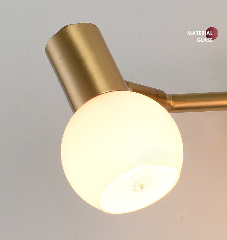 Nordic Messing Eitelkeitsbeleuchtung Ideen gefrostete Glasschattenschatten -Eitelkeitslampe für Badezimmer
