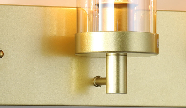 Vintage Style Vanity Mirror Lights 3 Lights Wall Mounted Mirror Front Lamp in Glass Shade