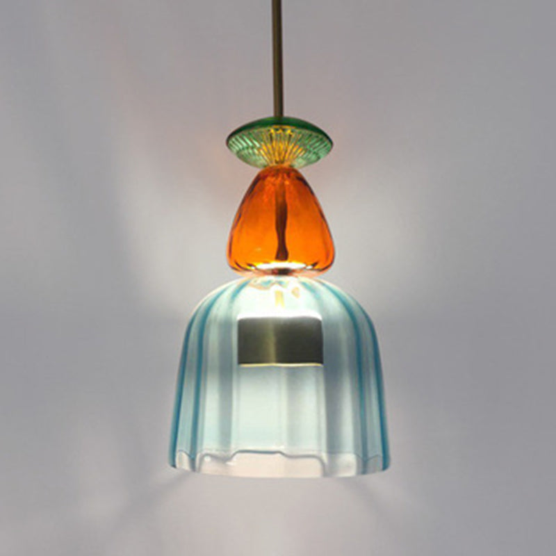 Ultra-Moderne Simplicity Candy Hanging Deckenleuchte Glasfederung Anhänger Licht für das Restaurant