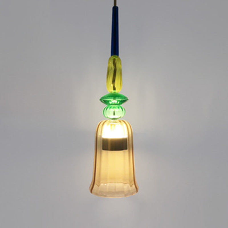 Ultra-Moderne Simplicity Candy Hanging Deckenleuchte Glasfederung Anhänger Licht für das Restaurant