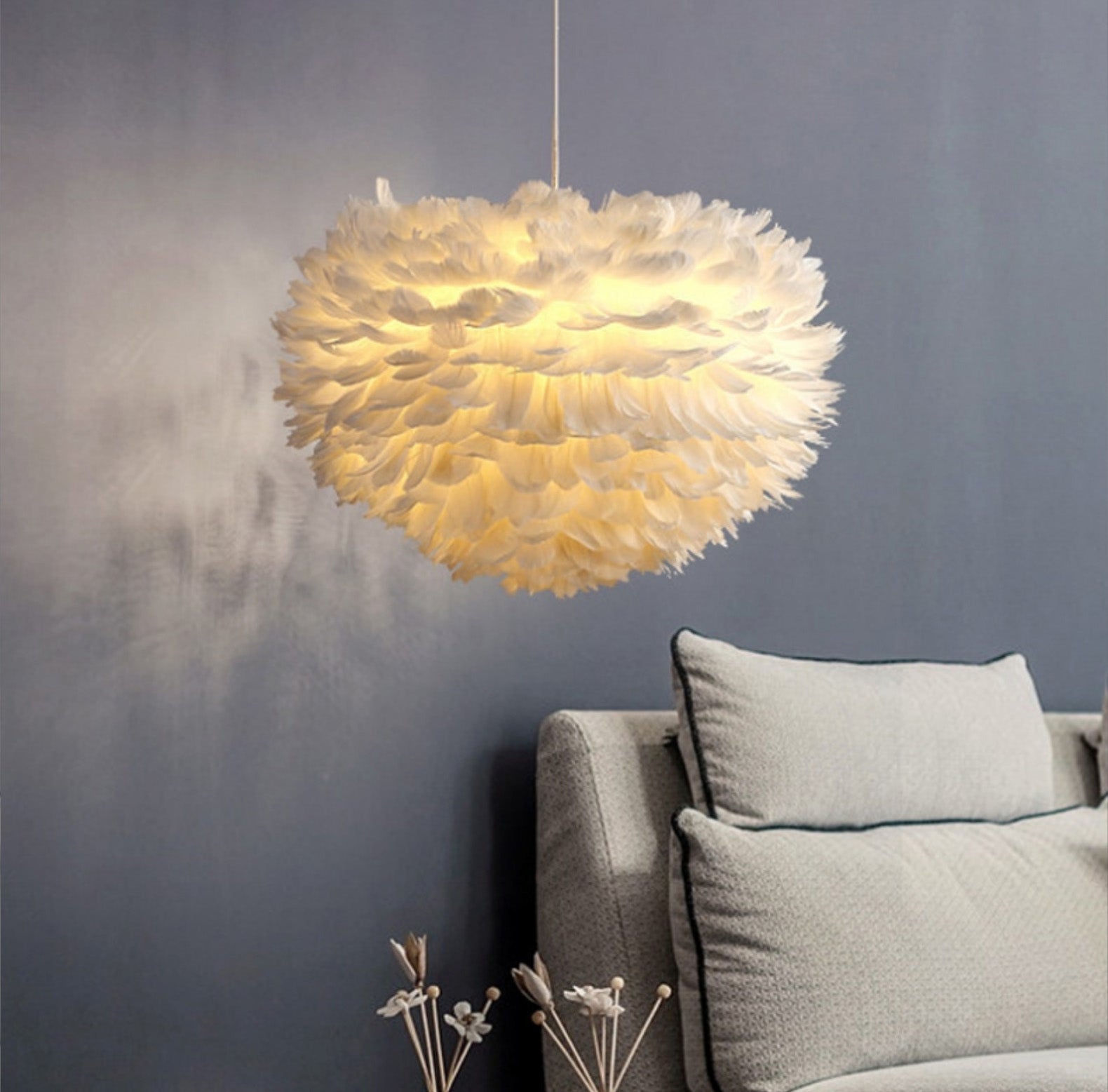 Verstelbaar hangende koord kroonluchter licht moderne eenvoud bol veer plafond hanger voor slaapkamer