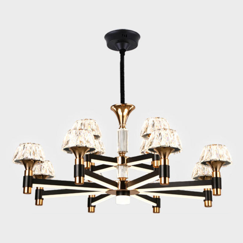 Postmodern Simplicity Radial Chandelier Lights Crystal Pendant Ceiling Lights for Living Room