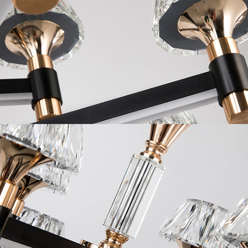 Postmodern Simplicity Radial Chandelier Lights Crystal Pendant Ceiling Lights for Living Room