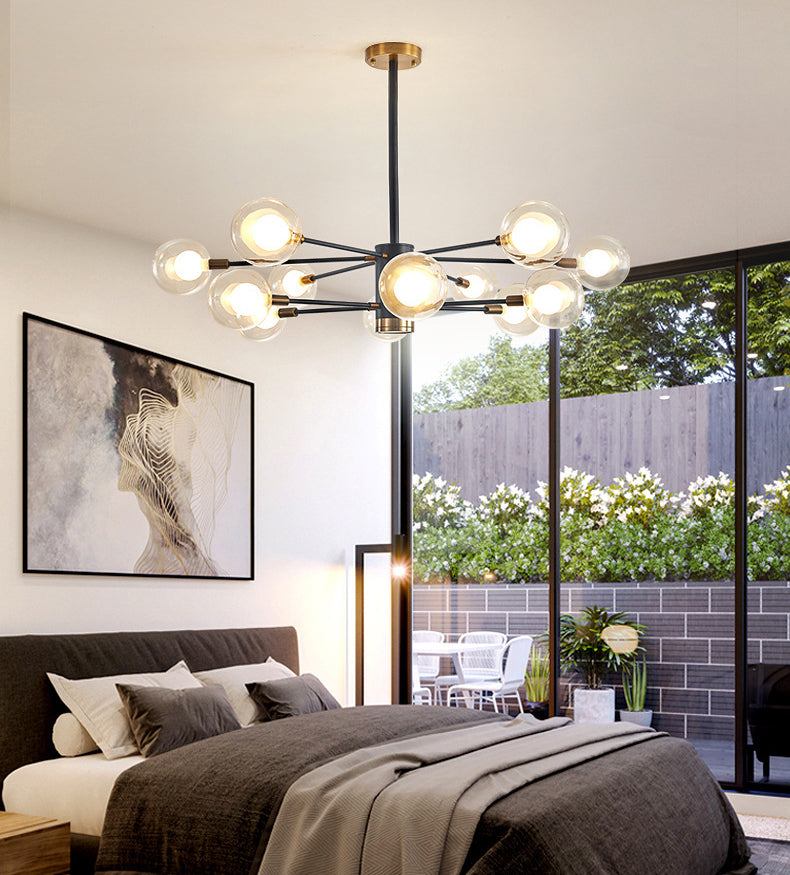 Semplicità postmoderna Simplicity Starburst Apparecchiatura di illuminazione sospesa in vetro Fissature di illuminazione a sospensione per il ristorante