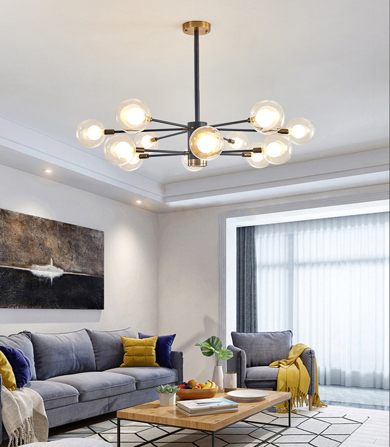 Semplicità postmoderna Simplicity Starburst Apparecchiatura di illuminazione sospesa in vetro Fissature di illuminazione a sospensione per il ristorante