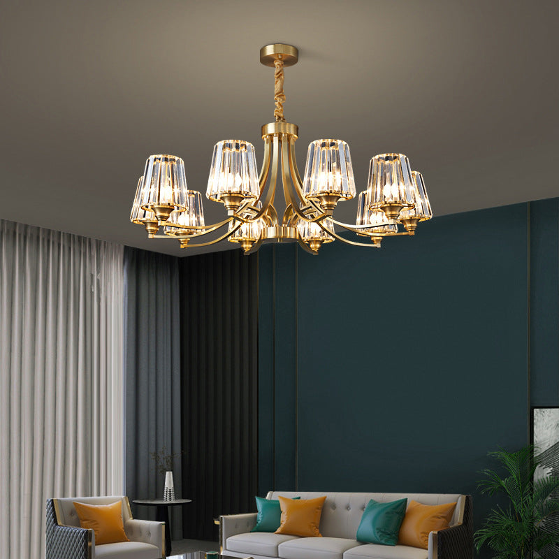 Postmodern Starburst Chandelier Pendant Light Glass Hanging Light Fixtures for Living Room