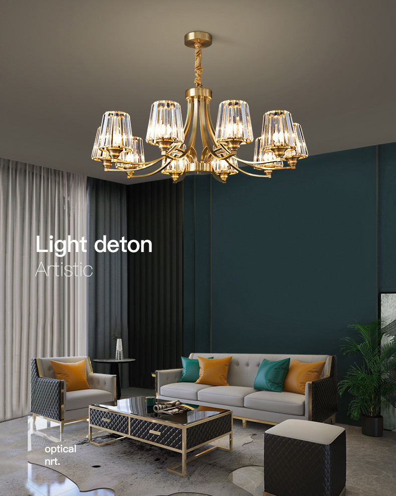 Postmodern Starburst Chandelier Pendant Light Glass Hanging Light Fixtures for Living Room