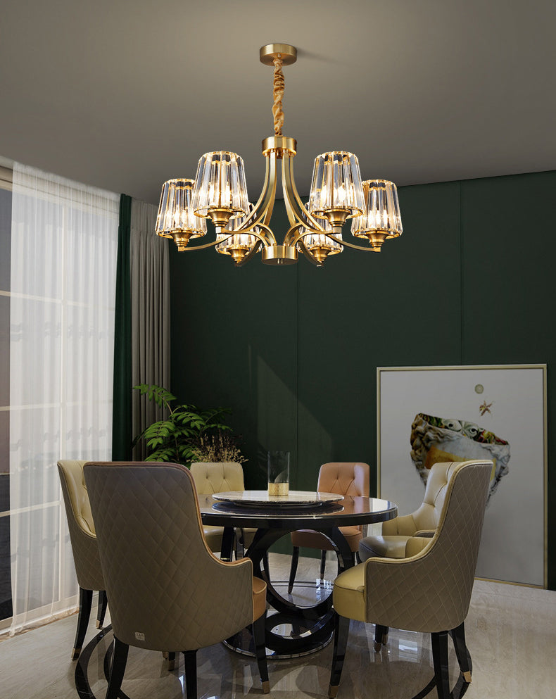 Postmodern Starburst Chandelier Pendant Light Glass Hanging Light Fixtures for Living Room