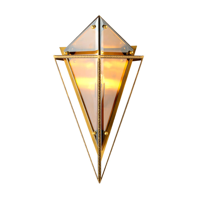 Minimalistische diamanten wandlamp armatuur 2-bulb kristallen sconce in barnsteen/rookgrijs voor woonkamer