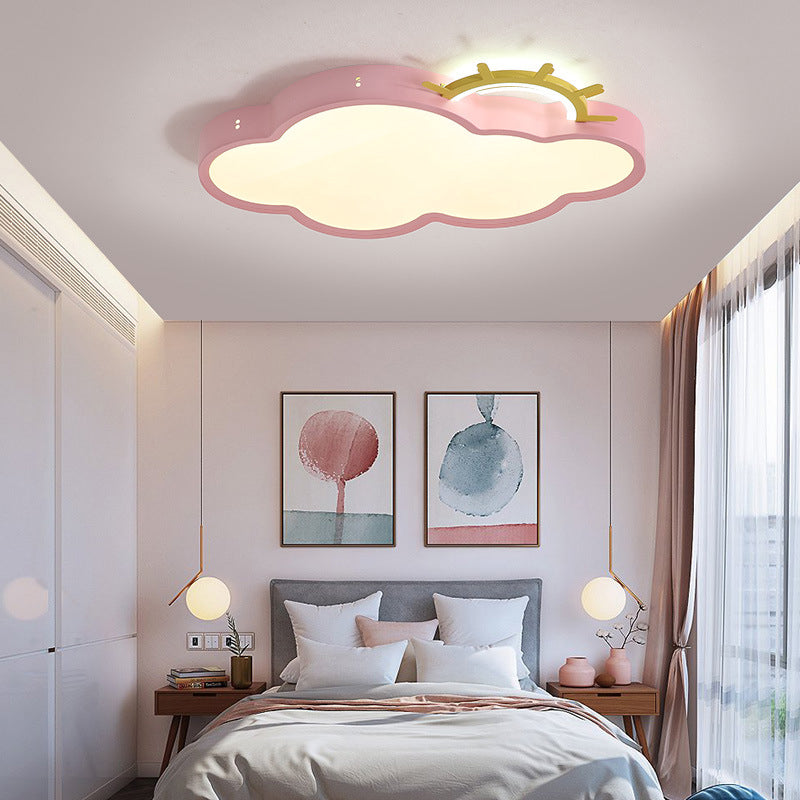 Lampada da incasso a soffitto con nuvola e sole Lampada da incasso a LED in acrilico per cartoni animati per la scuola materna