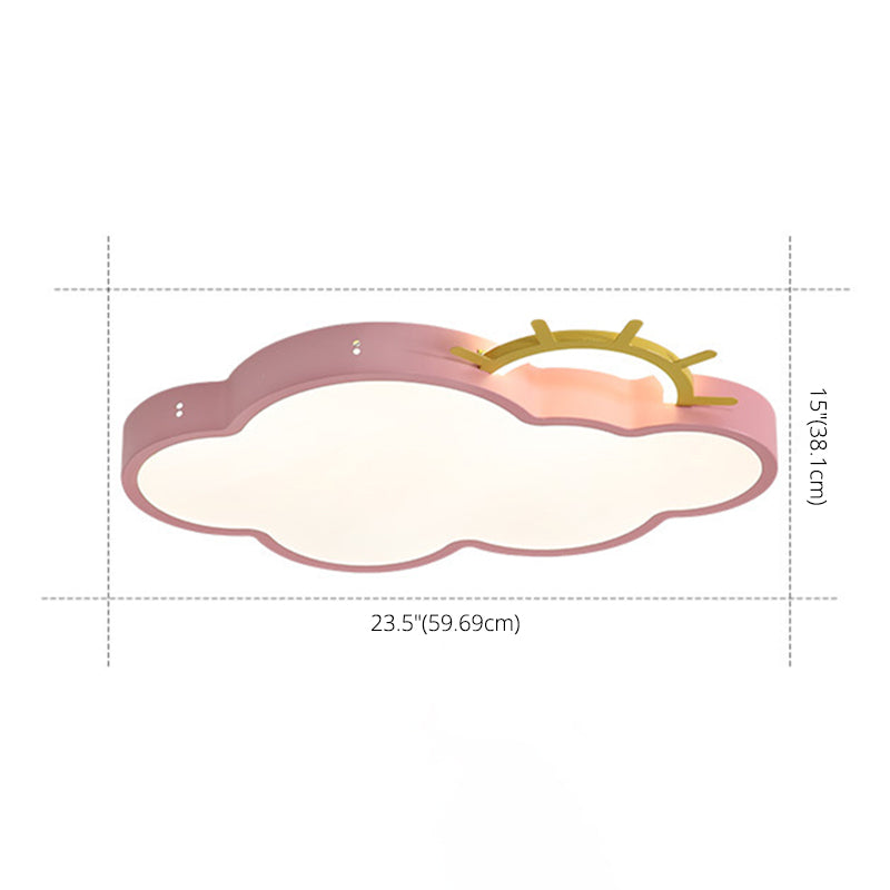 Lampada da incasso a soffitto con nuvola e sole Lampada da incasso a LED in acrilico per cartoni animati per la scuola materna