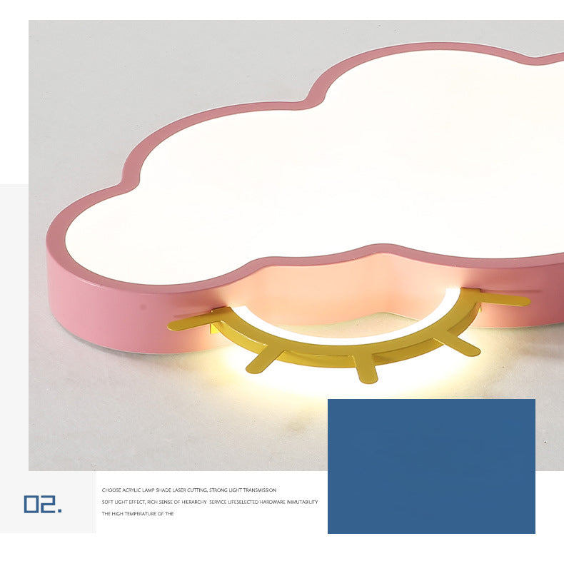 Lampada da incasso a soffitto con nuvola e sole Lampada da incasso a LED in acrilico per cartoni animati per la scuola materna