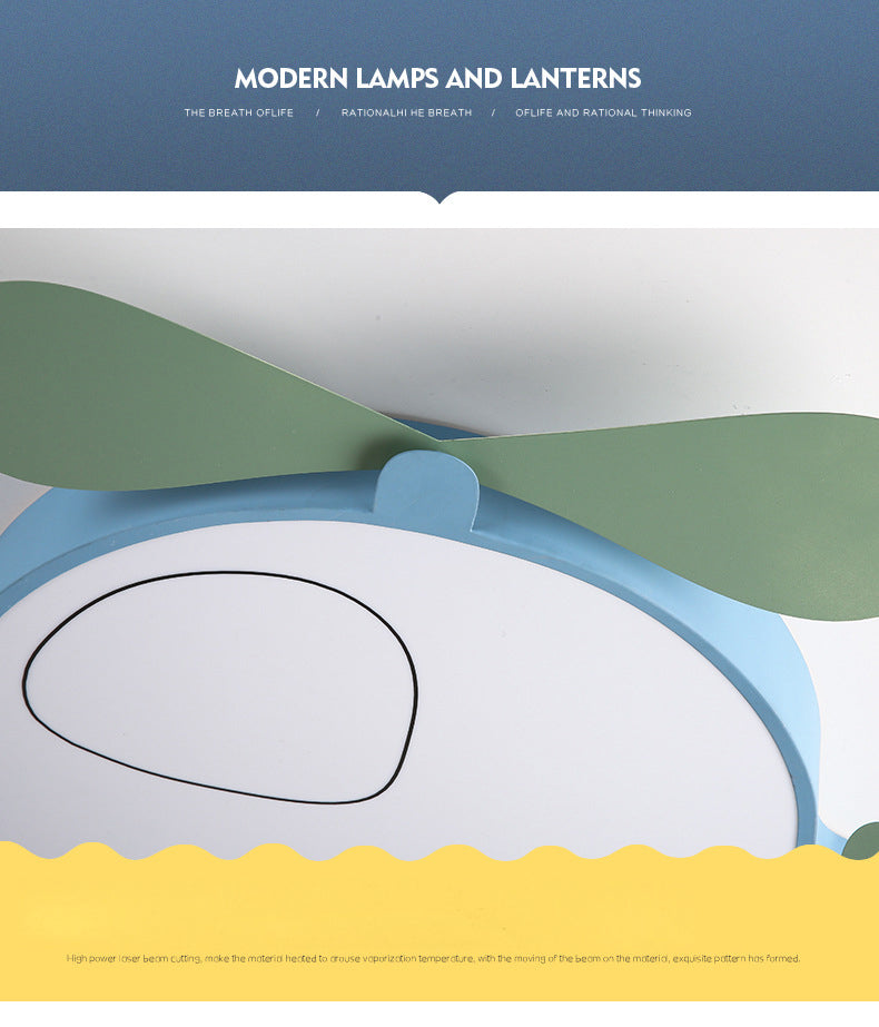 Cartoon vliegtuigvormige plafondlamp metalen babykamer LED-inbouwlamp met acryl diffuser