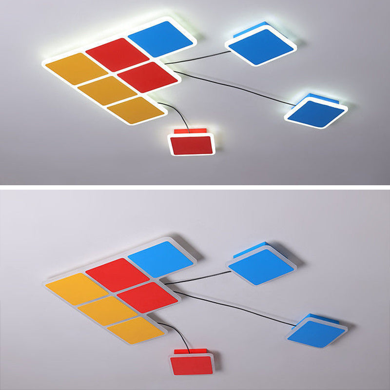 Novelty Cartoon Flush Mount LED Light Kids Style Metal Bedroom Ceiling Light Fixture