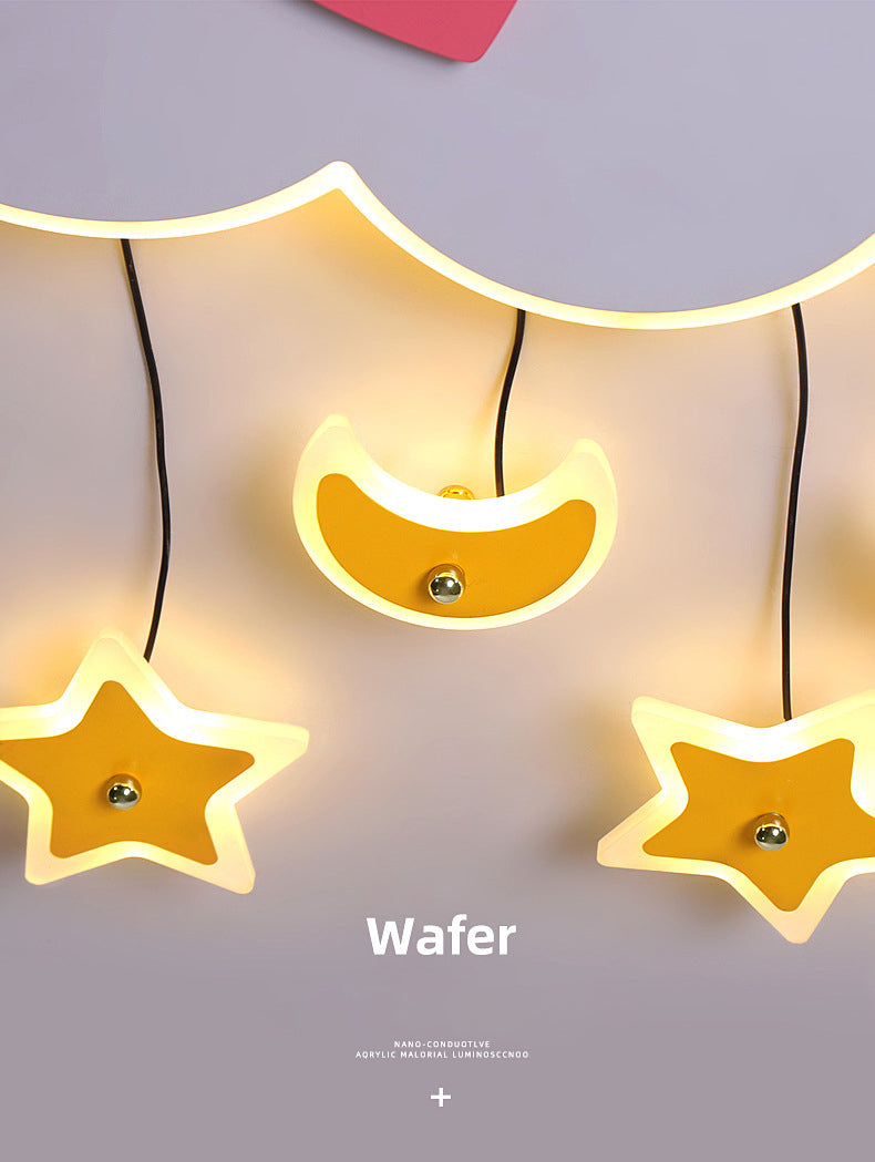 Novelty Cartoon Flush Mount LED Light Kids Style Metal Bedroom Ceiling Light Fixture