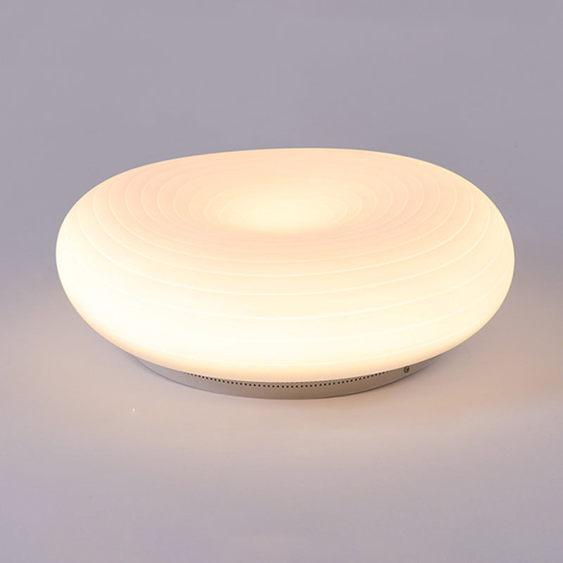 Kunststof kiezelvormige inbouw Cartoon LED witte plafondlamp voor slaapkamer