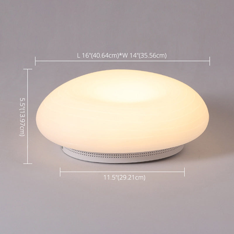 Kunststof kiezelvormige inbouw Cartoon LED witte plafondlamp voor slaapkamer