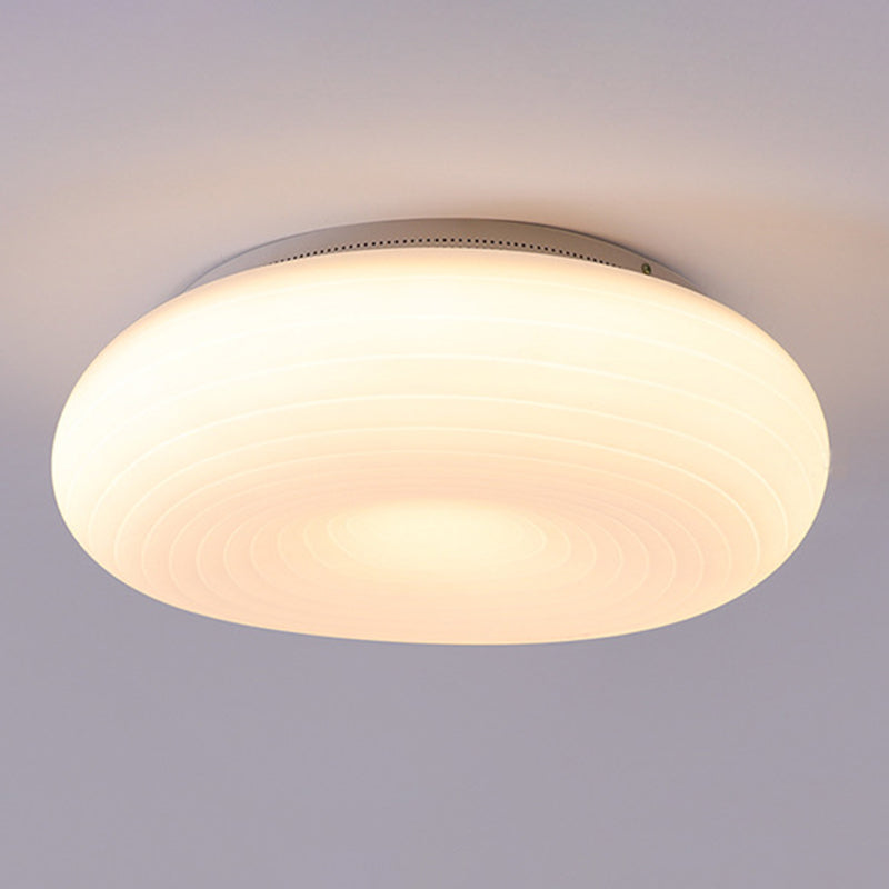 Kunststof kiezelvormige inbouw Cartoon LED witte plafondlamp voor slaapkamer