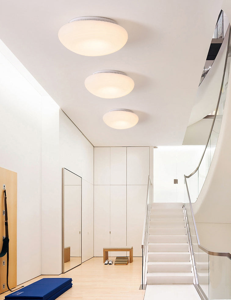 Kunststof kiezelvormige inbouw Cartoon LED witte plafondlamp voor slaapkamer