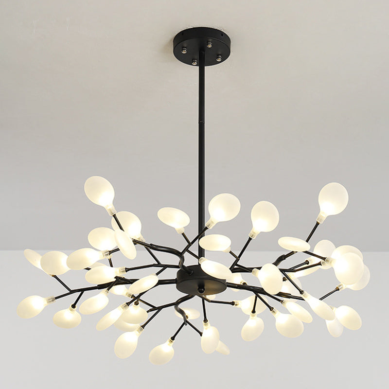 Lampadario a sospensione post-moderna lampadario leggero a soffitto in vetro per soggiorno