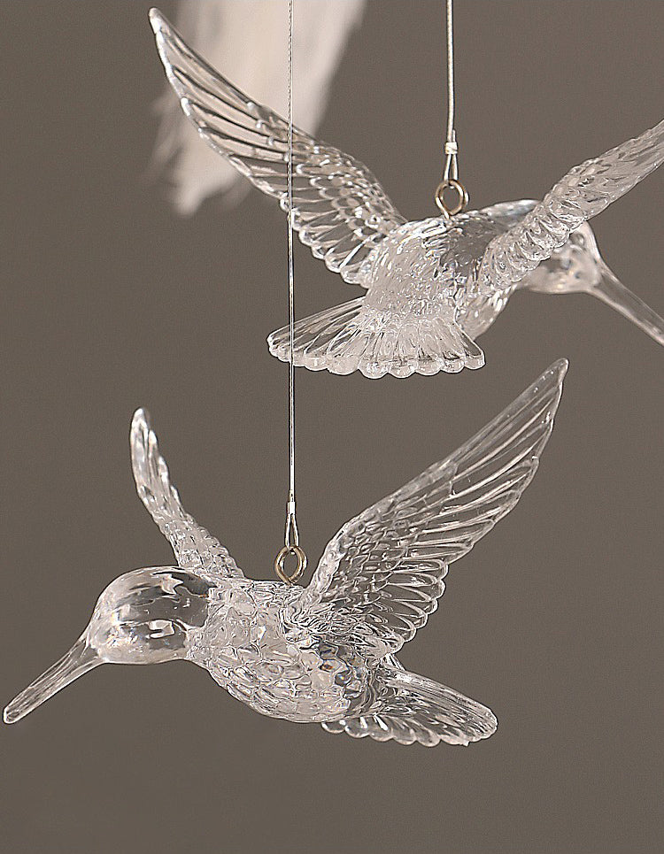 Ostrich Feather Ceiling Chandelier Modern Nordic Creative White Hanging Ceiling Light for Bedroom