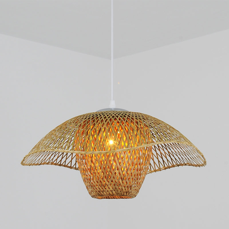 18 "/21.5" /25.5 "PIGA DE SUSPENSIÓN DE SOMBRACIÓN ANTERIOR BOMBO RETRO 1 BOMBA MADERA Kit de luz colgante para salón