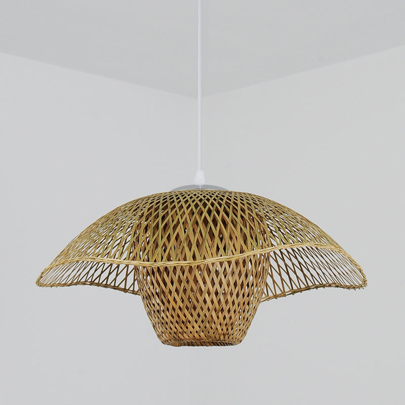 18 "/21.5" /25.5 "PIGA DE SUSPENSIÓN DE SOMBRACIÓN ANTERIOR BOMBO RETRO 1 BOMBA MADERA Kit de luz colgante para salón