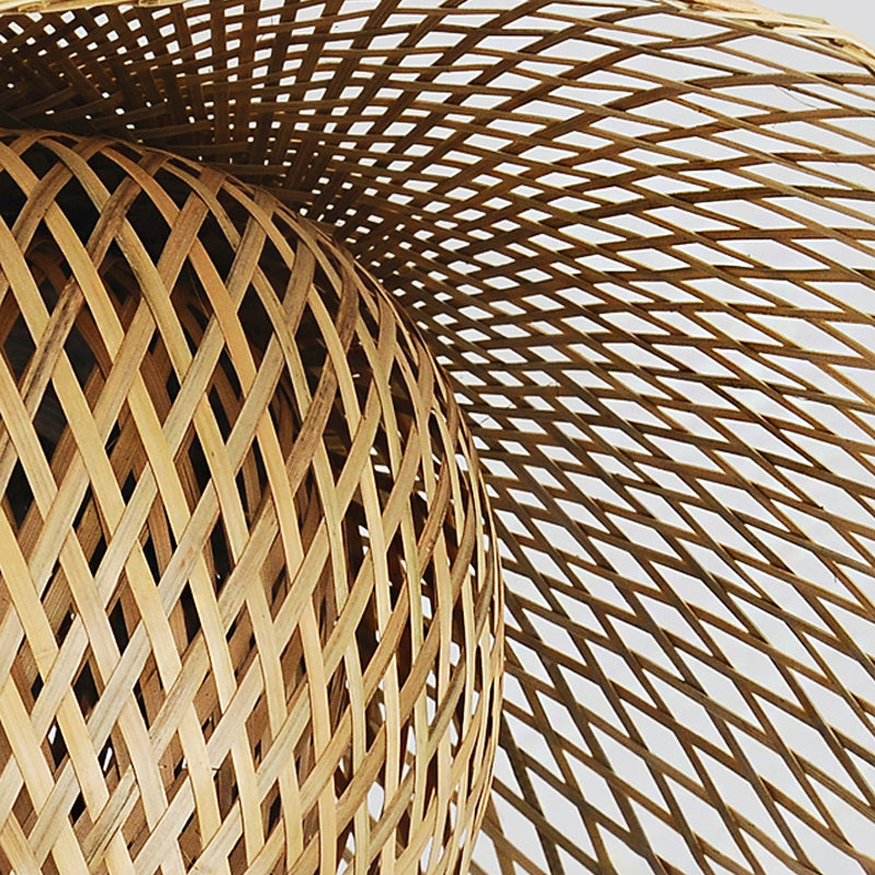 18 "/21.5" /25.5 "PIGA DE SUSPENSIÓN DE SOMBRACIÓN ANTERIOR BOMBO RETRO 1 BOMBA MADERA Kit de luz colgante para salón