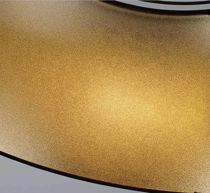 Frustum Hanging Light Simplicity Fabric 1-Light Dining Room Pendant Light in Black and Gold Inner