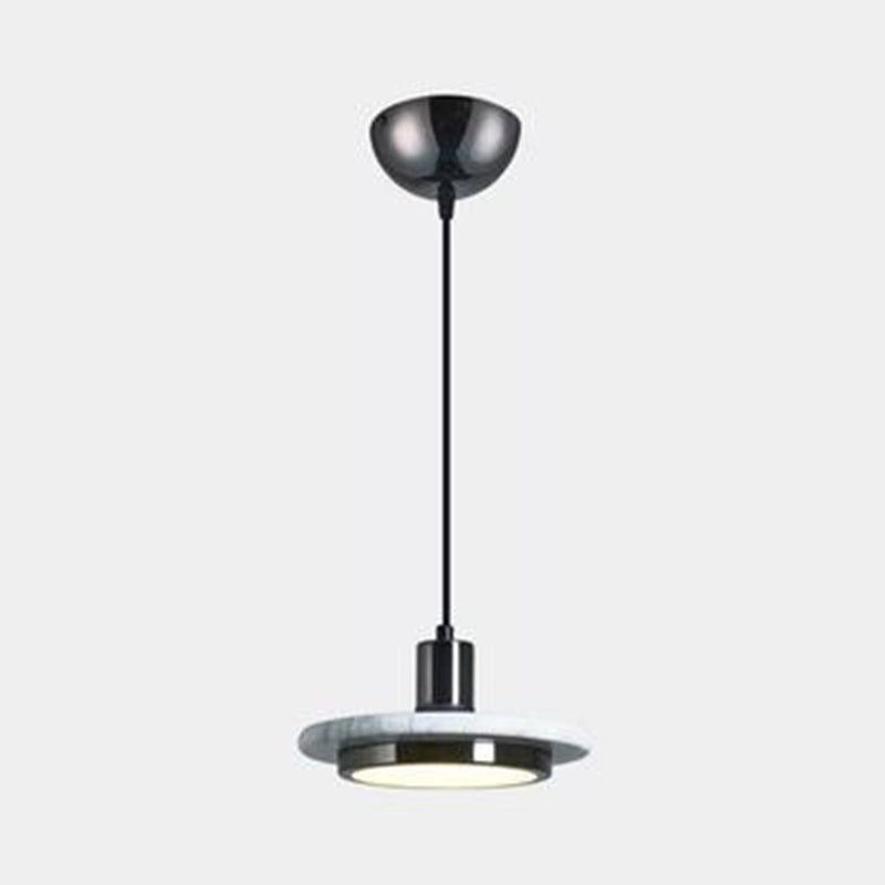 Kappengeformte Marmorhängeblocke Leuchte minimalistische LED -Anhängerbeleuchtung für das Restaurant