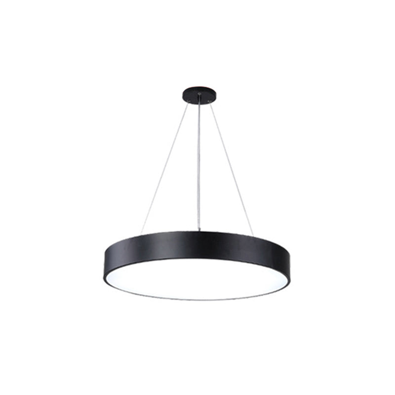 Lampada rotonda Black Lampada rotonda LED Minimalist LED Impiccamento per l'ufficio